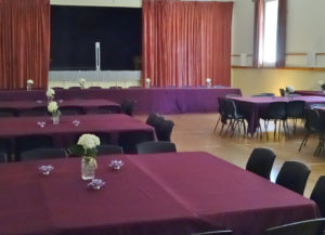Head Table With Stage Behind